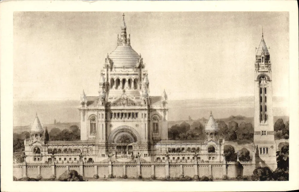 Die Basilika von Lisieux — Allgemeiner Blick auf das Projekt — Drage-Paris - Vorderseite