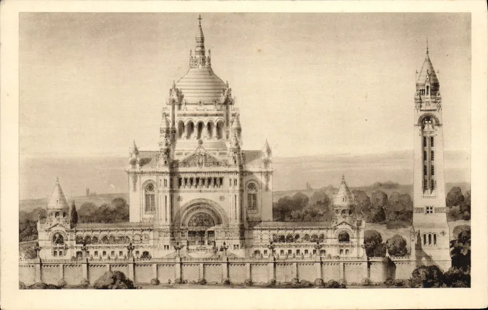 Die Basilika von Lisieux — Allgemeiner Blick auf das Projekt — Dröger-Paris - Vorderseite