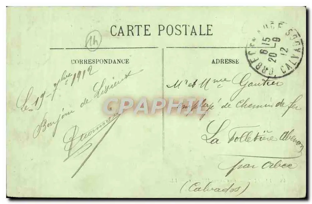 Lisieux — Die Kaserne Delaunay — LL. — Verlag P. Lacomière, n° 48 - Rückseite