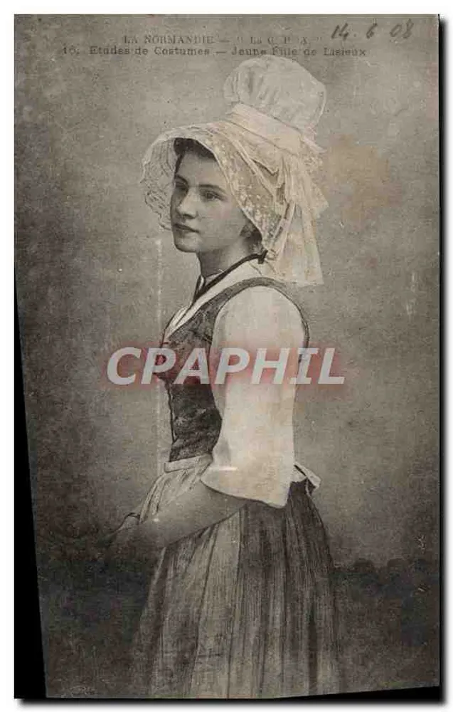 Junge Frau aus Lisieux — Kleidungsstudien — Normandie — Serie 16 - Vorderseite