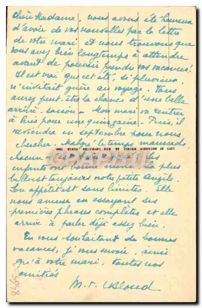 Lirieux — A Igreja de São Désir — Bilhete postal antigo n°56 - Verso