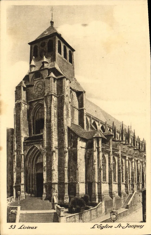 A Igreja de São Jacinto — Lisieux — editor desconhecido, número de série 53 - Frente