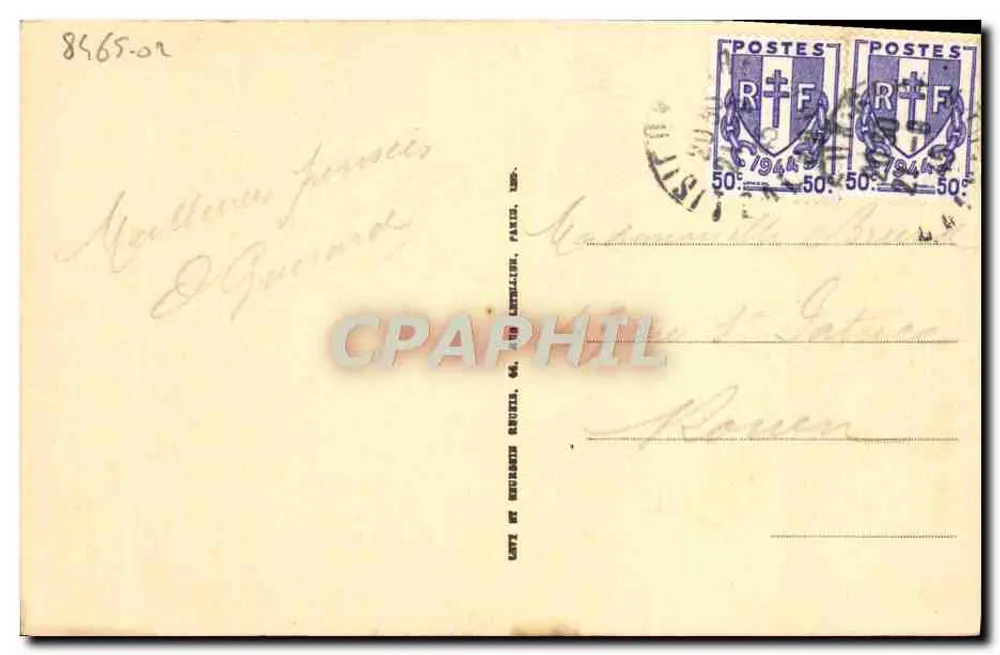 A Igreja de São Jacinto — Lisieux — editor desconhecido, número de série 53 - Verso