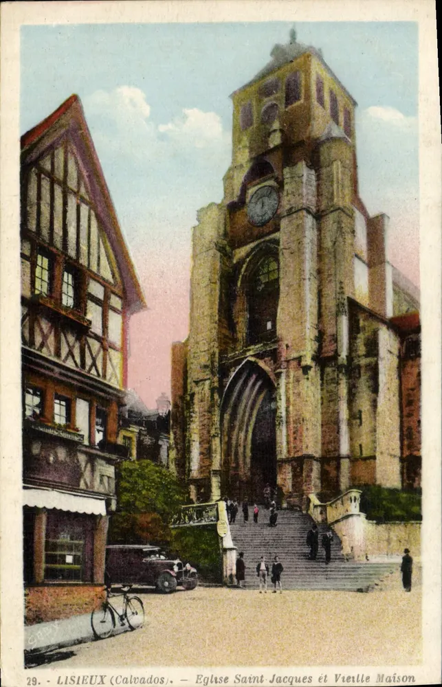 Lisieux (Calvados) — Kirche Saint-Jacques und Altes Haus — Édition Gaby - Vorderseite