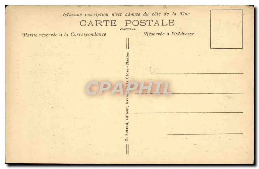 Lisieux — Rue d'Ouville — G. Artaud, editor, Nantes, n°34 - Verso