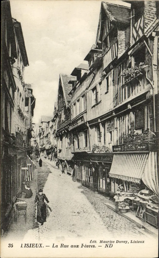 Lisieux — Rue aux Févores — Verlag Maurice Duvey, Lisieux - Vorderseite