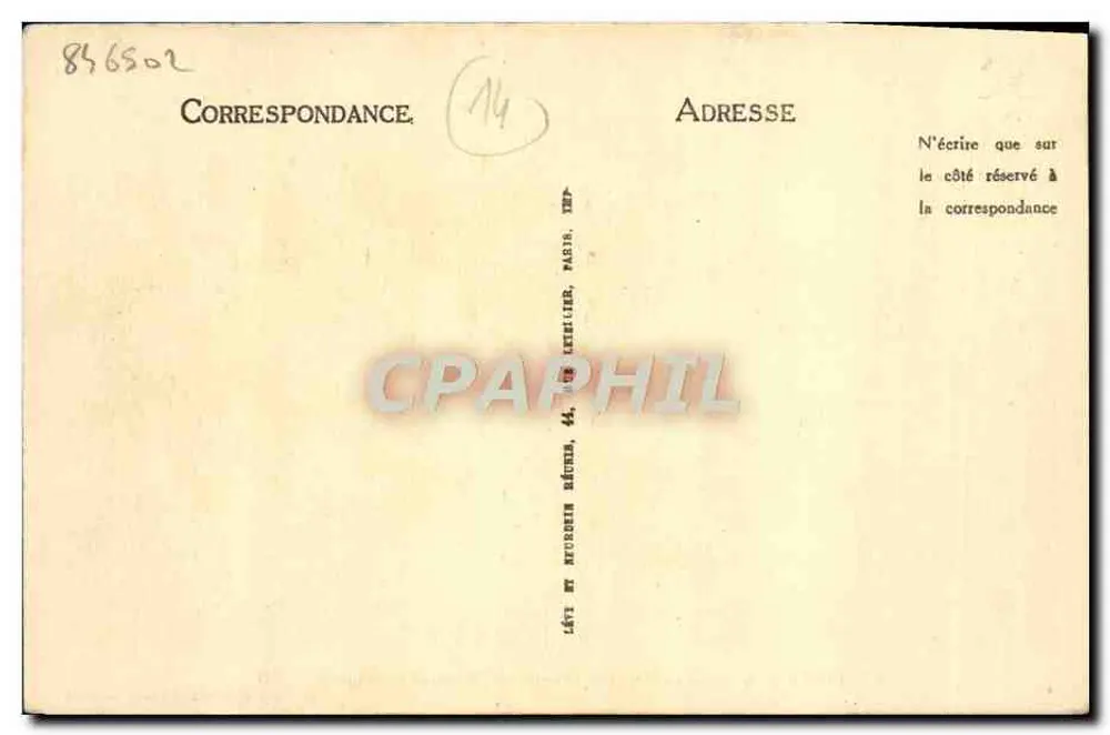 Lisieux — Alte Häuser. Place du Marché au Beurre — Édition Maurice Duvéy, Lisieux - Rückseite