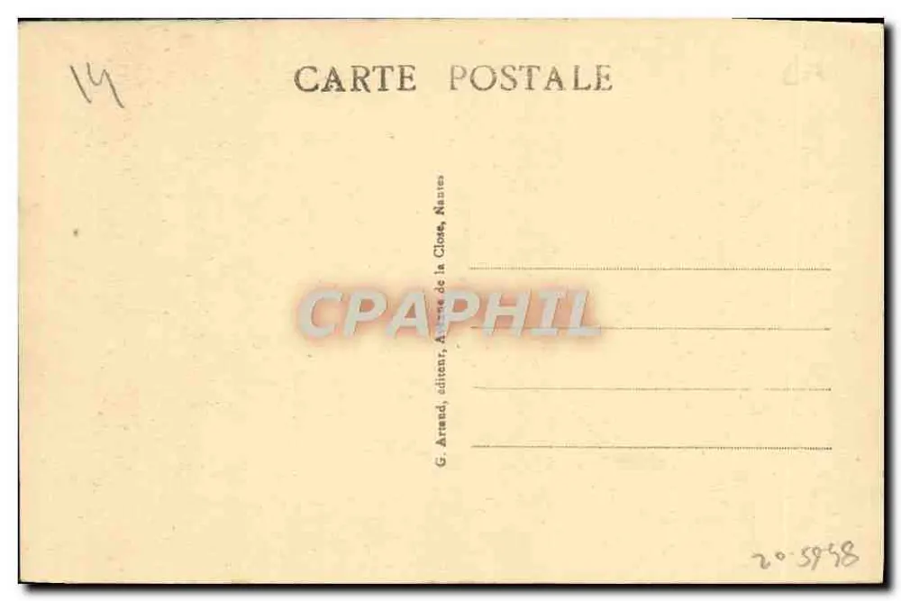 Lisieux - Place Victor-Hugo - Die Alten Häuser — G. Arrand, Verleger, Nantes - Rückseite