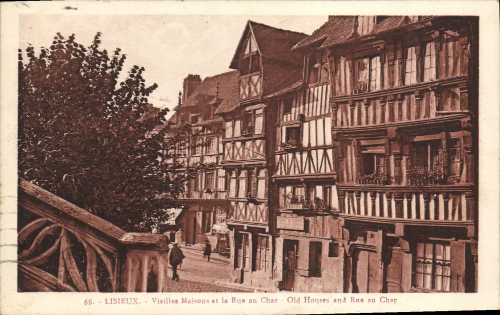 Lisieux - Alte Häuser und die Straße des Char — Edition La Cigogne, n°66 - Vorderseite