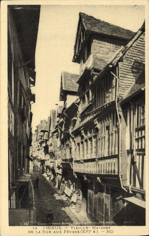 Lisieux — Vieilles Maisons de la Rue aux Fèvres (XVIe s.) — ND - Vorderseite