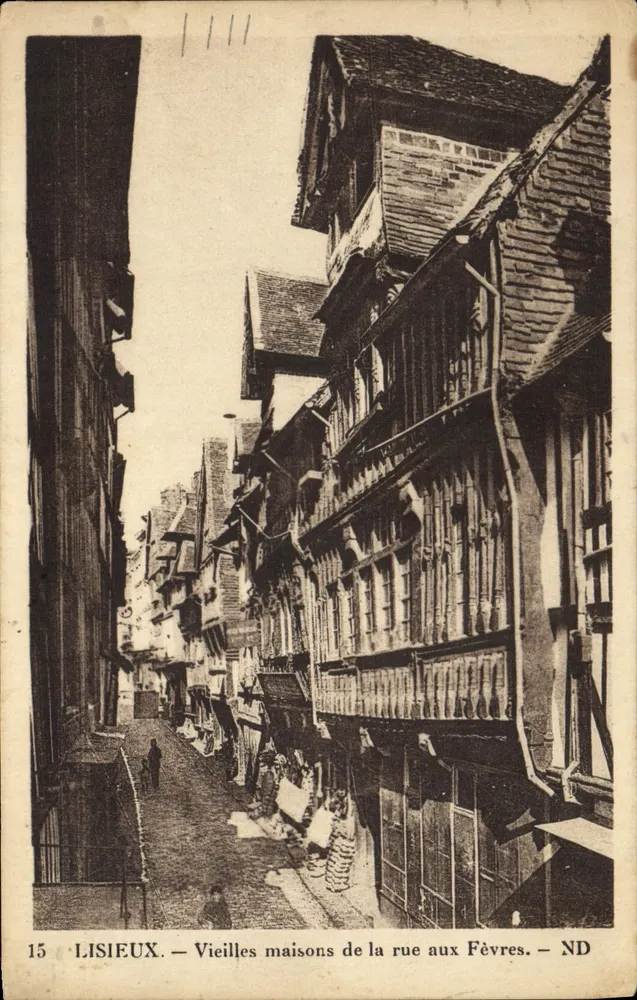 Lisieux — Alte Häuser der Rue aux Fèvres — ND - Vorderseite