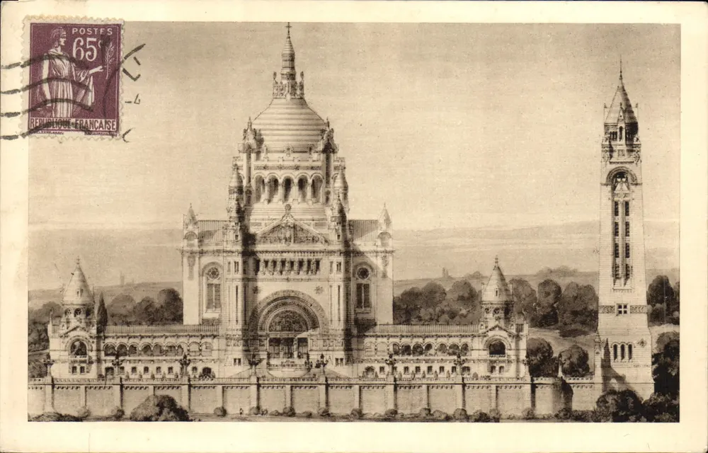 Die Basilika von Lisieux — Allgemeiner Blick auf das Projekt — Ansichtskarte - Vorderseite