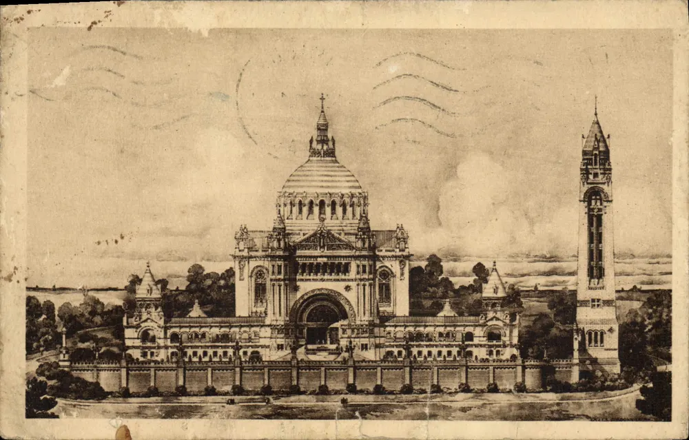 Die Basilika von Lisieux — Allgemeiner Blick auf das Projekt — Ausgabe C. B. S. T., Lisieux - Vorderseite