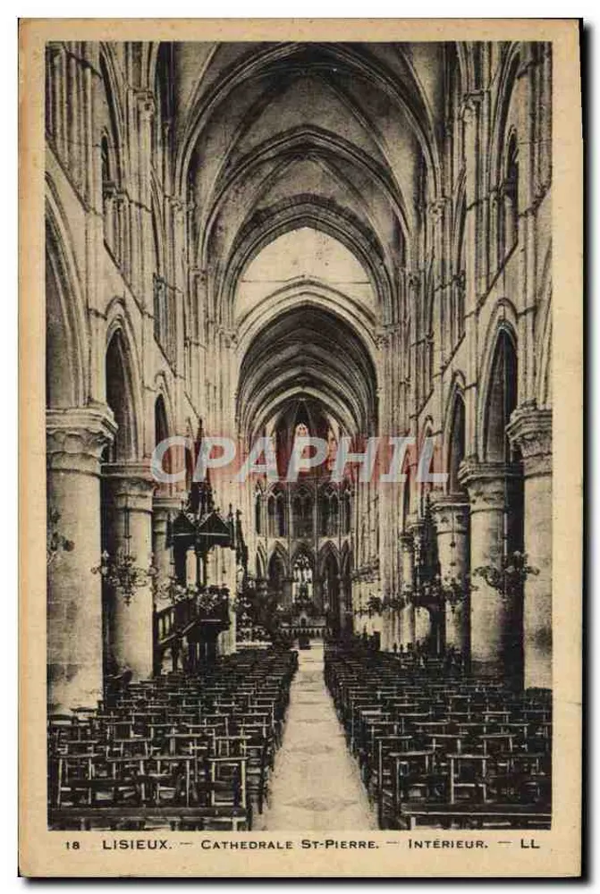 Lisieux — Catedral de São Pedro — Interior — LL - Frente