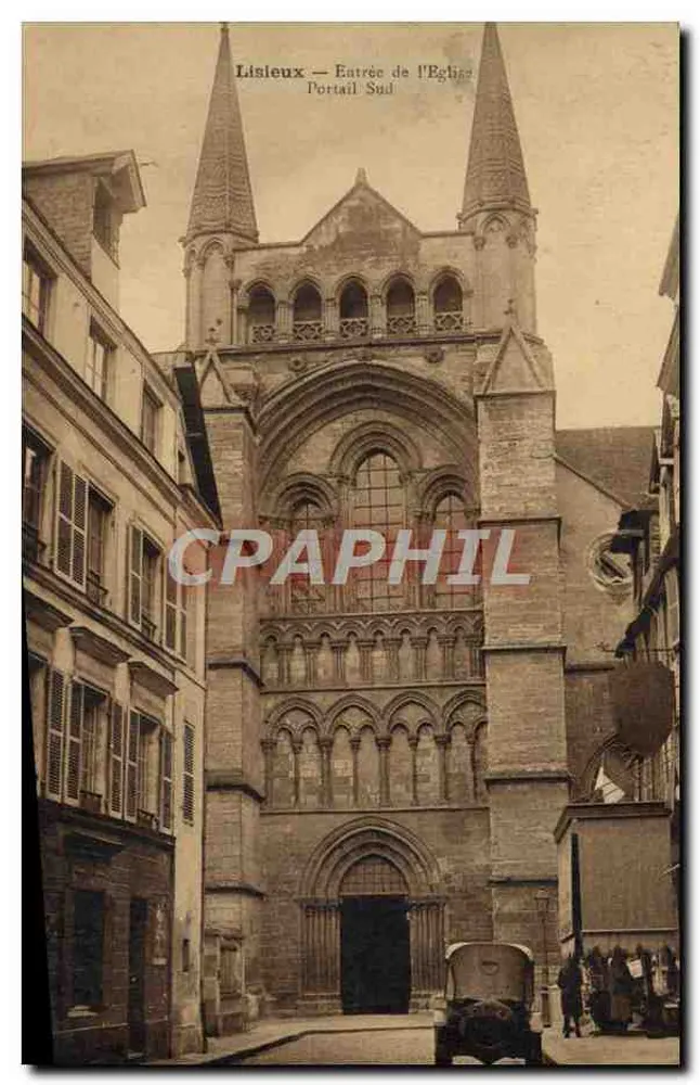 Lisieux — Eingang zur Kirche — Südtor - Vorderseite