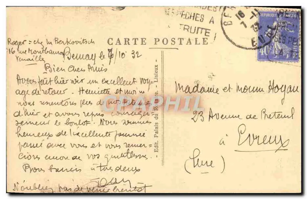 Lisieux — Catedral de São Pedro — Exterior — Editor Palais du Kehaire, n°5 - Verso