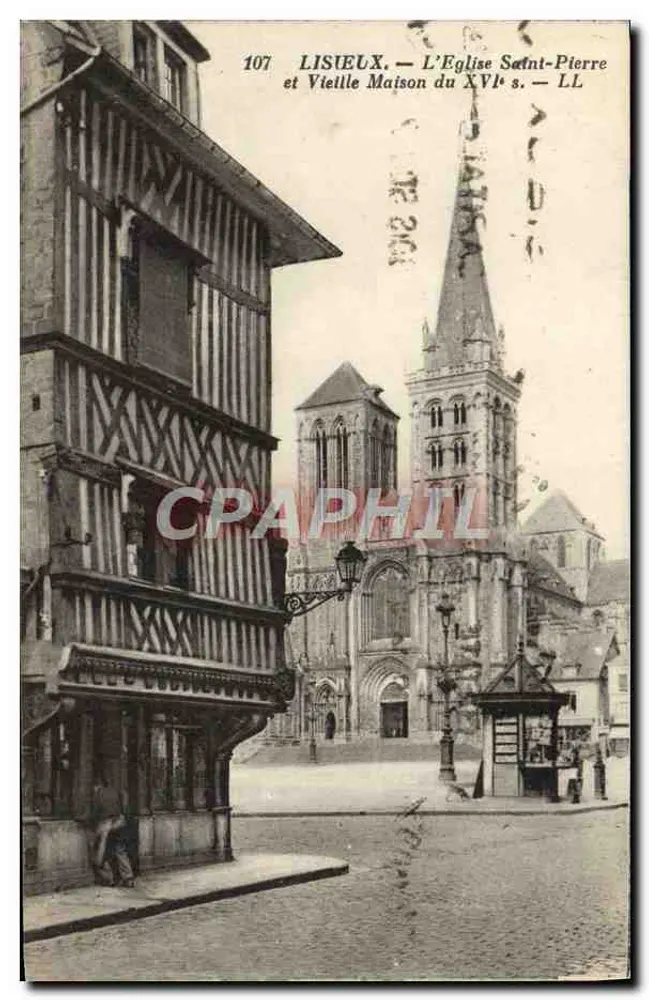 Lisieux — Kirche Saint-Pierre und altes Haus des 16. Jahrhunderts — LL - Vorderseite