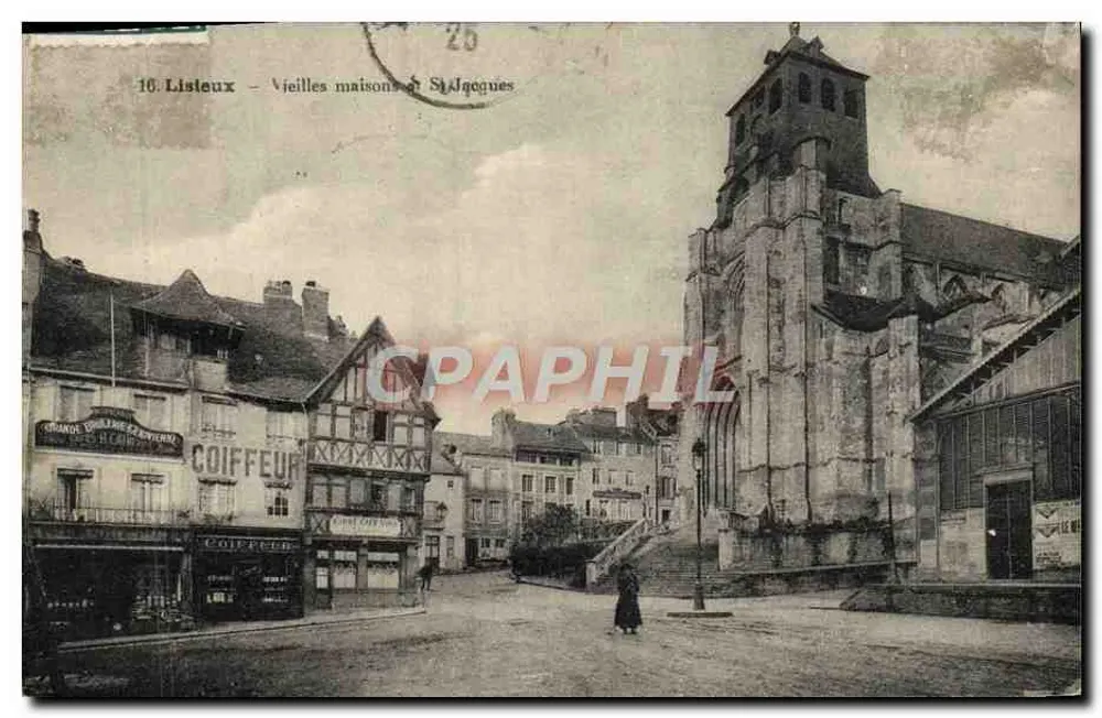 Lisleux — Velhas casas em St Jacques — Editor Ch. Auteu, n°16 - Frente