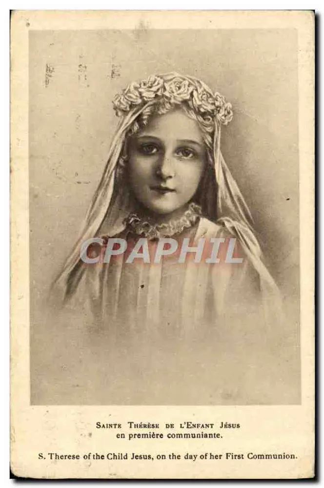 Sainte Thérèse de l'Enfant Jésus — bei ihrer Erstkommunion — Verlag nicht sichtbar - Vorderseite