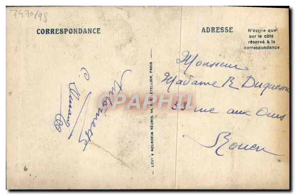 Haus aus dem 16. Jahrhundert, Place Victor-Hugo — LTSIEUX — Edition MAURICE DUVÉY - Rückseite