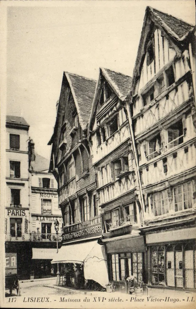 Lisieux - Häuser aus dem 16. Jahrhundert - Place Victor-Hugo - Vorderseite
