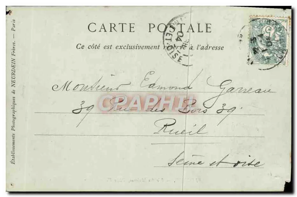 Lisieux — Alte Häuser, Place Victor-Hugo — Sammlung ND Phot - Rückseite