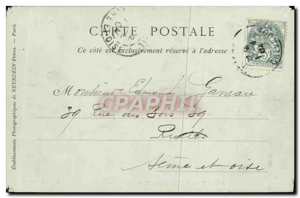 LISIEUX — Alte Häuser, Place Victor-Hugo — Sammlung ND Phot n°64 - Rückseite