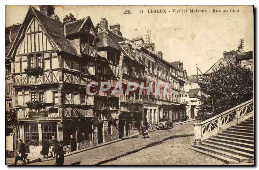 Lisieux — Alte Häuser — Rue au Char - Vorderseite