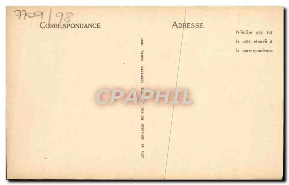 Lisieux — Alte Häuser, Rue au Char — Lib Floquet - Rückseite