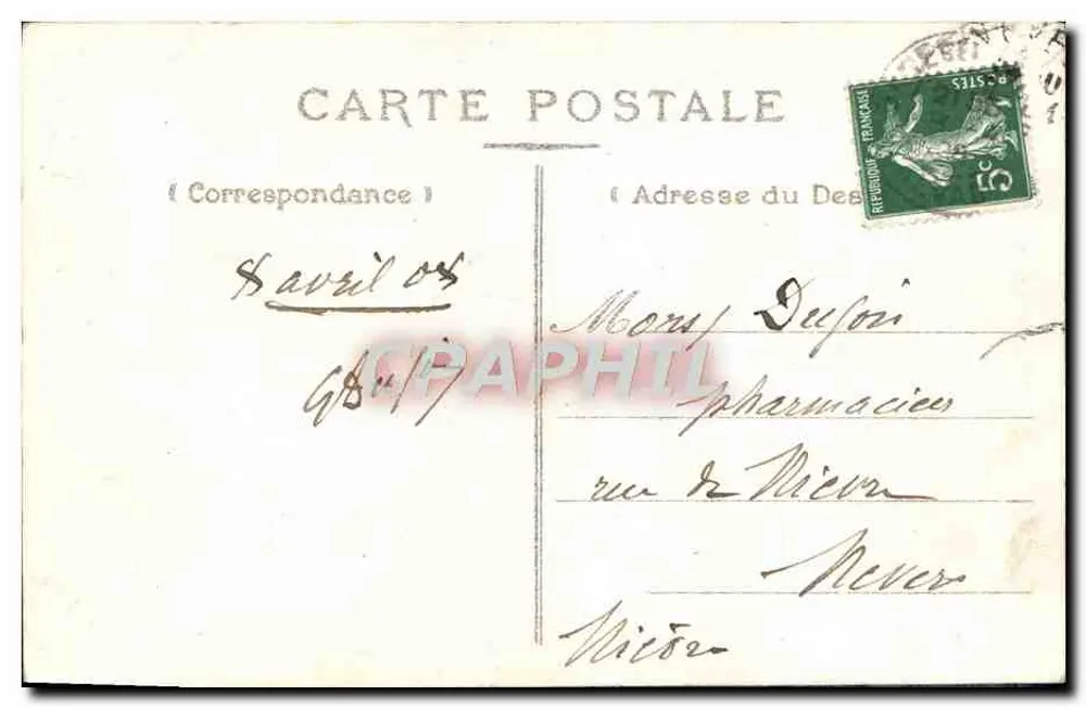 Lisieux — Rue aux Fèvres, Alte Häuser aus dem 14. und 15. Jahrhundert — Édit. Blanché, Lisieux — Chêne Tribouillard - Rückseite