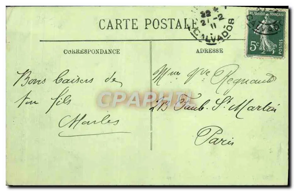 Lisieux — Alte Häuser, Rue au Char — LL - Rückseite