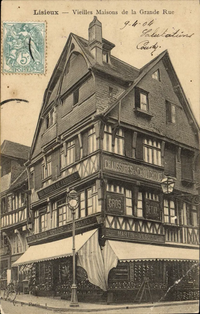 Lisieux — Alte Häuser der Grande Rue — V.P. Paris I - Vorderseite