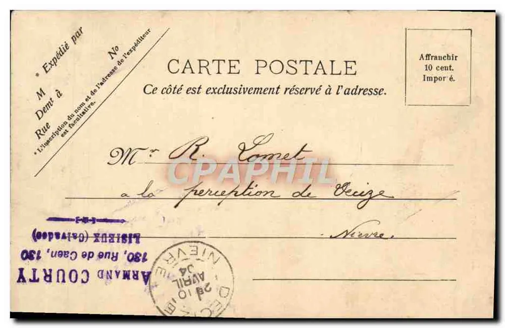 Lisieux — Alte Häuser der Grande Rue — V.P. Paris I - Rückseite