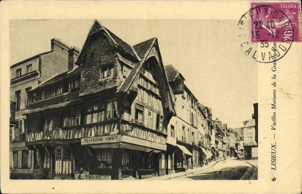 Lisieux — Alte Häuser der Grande Rue — Plantefor-Carier - Vorderseite
