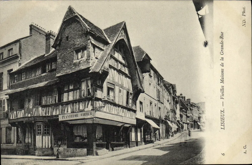 Lisieux — Alte Häuser der Grande-Rue — N.D. Phot. A.G. - Vorderseite