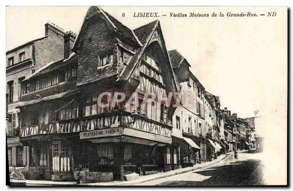 Lisieux — Alte Häuser der Grande-Rue — Imp. Letellier - Vorderseite