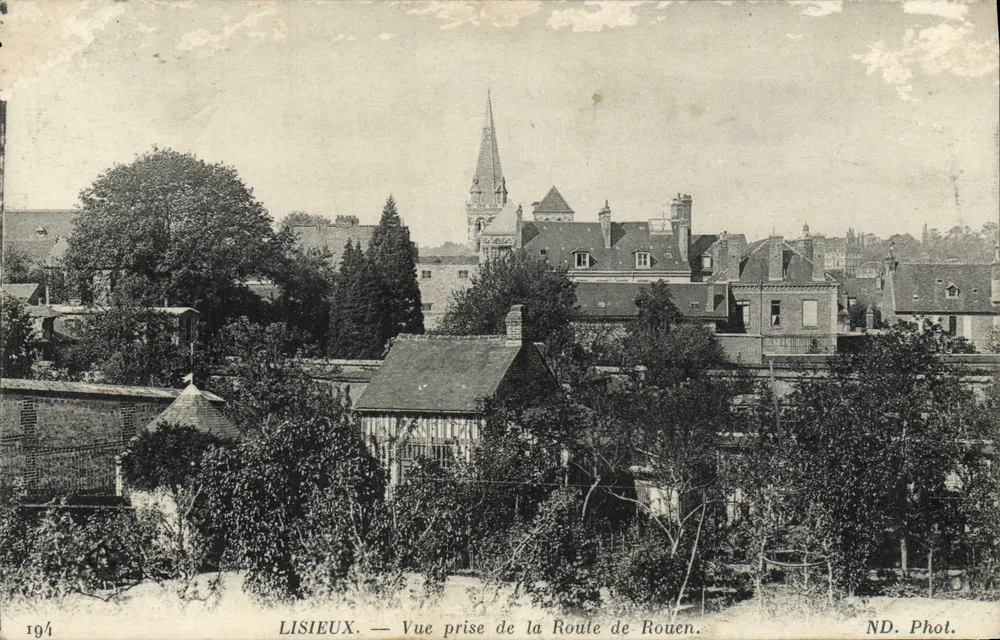 Lisieux — Vue prise de la Route de Rouen — ND. Phot. - Vorderseite