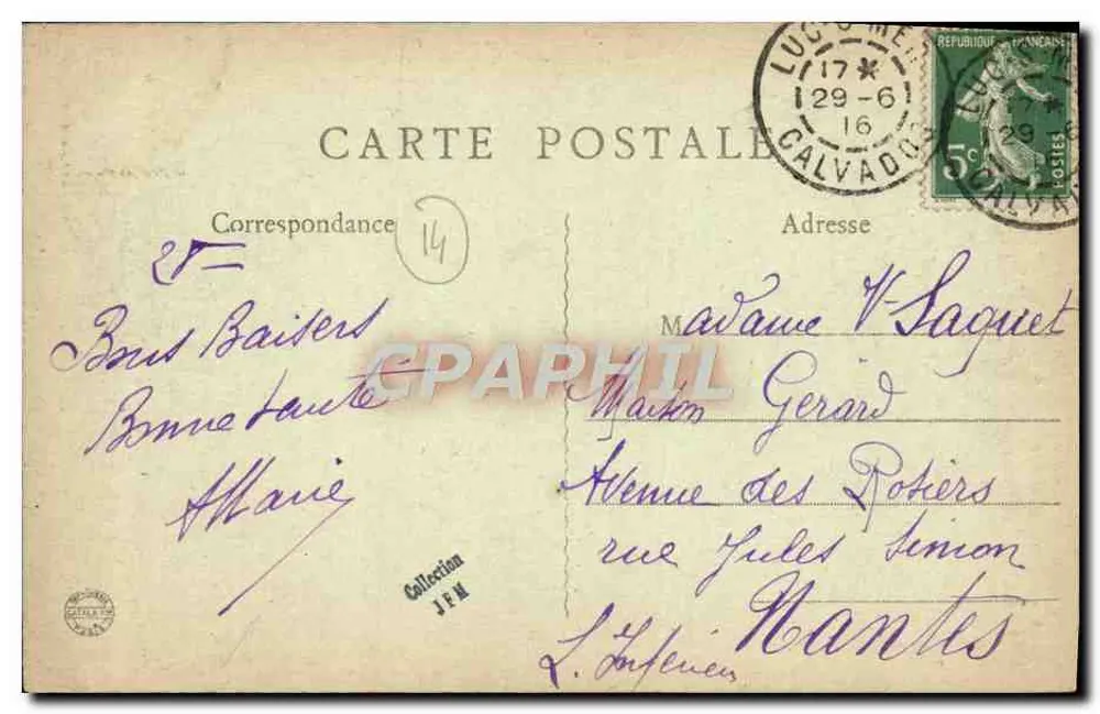 Luc-sur-Mer — A antiga Torre Romana — Au Feut Paradis - Verso