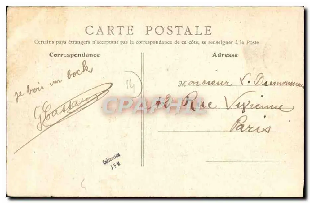 Luc-sur-Mer — Château de Mathan — B. F., PARIS - Verso