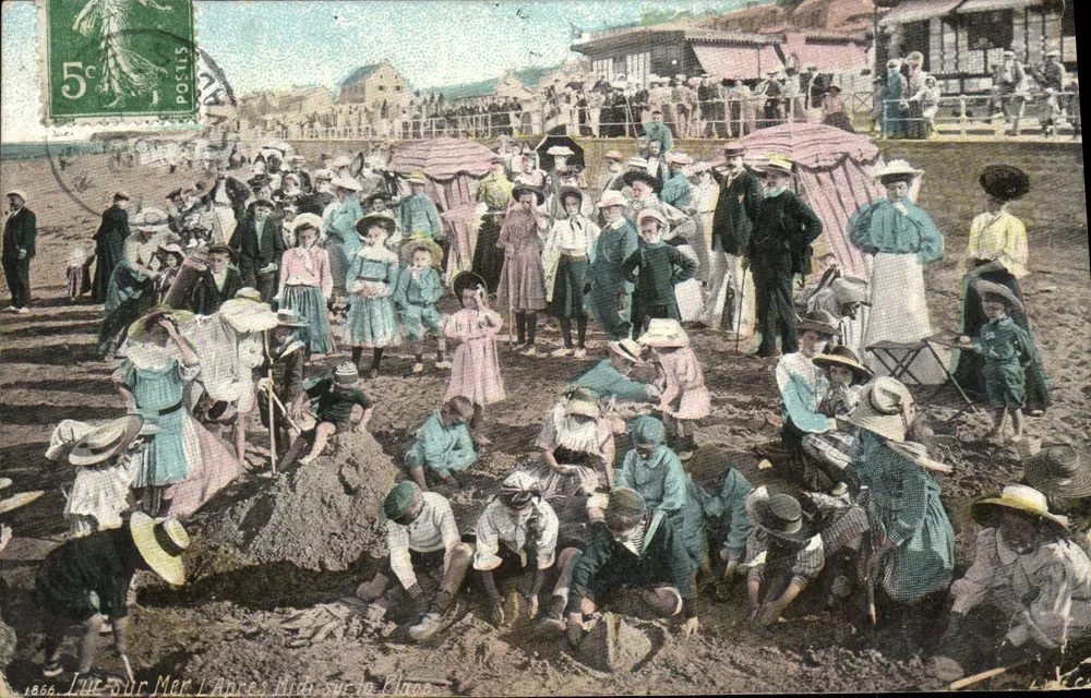 Strandparty in L'Arrec - Nîmes - Platz - Verlag L. V. & Cie, Tardes - Vorderseite