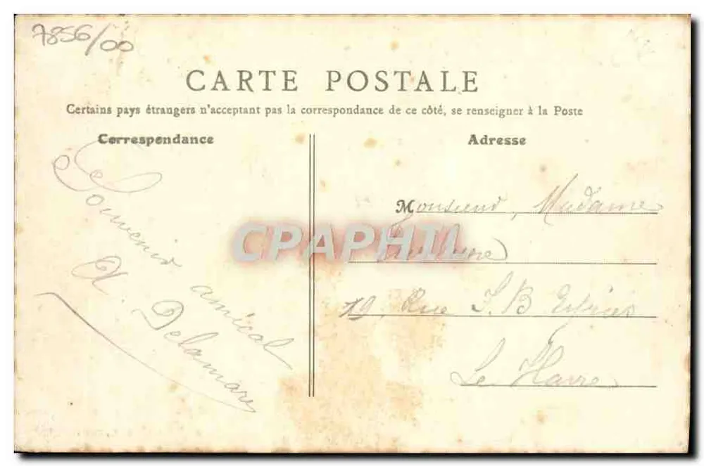 Luc-sur-Mer (Calvados) — Rues Gambetta et Victor Hugo — B. F., Paris - Verso