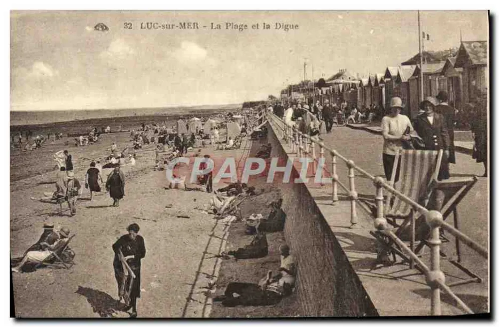 Luc-sur-Mer - A Praia e a Digue — editor: Cie Alsacienne des Arts Typo-mécaniques, Strasbourg - Frente