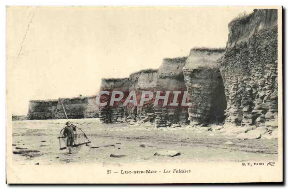Luc-sur-Mer — Les Falaises — B.F., PARIS - Vorderseite