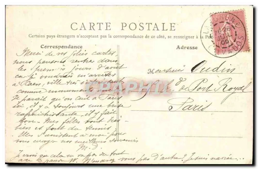 Luc-sur-Mer — Les Falaises — B.F., PARIS - Rückseite