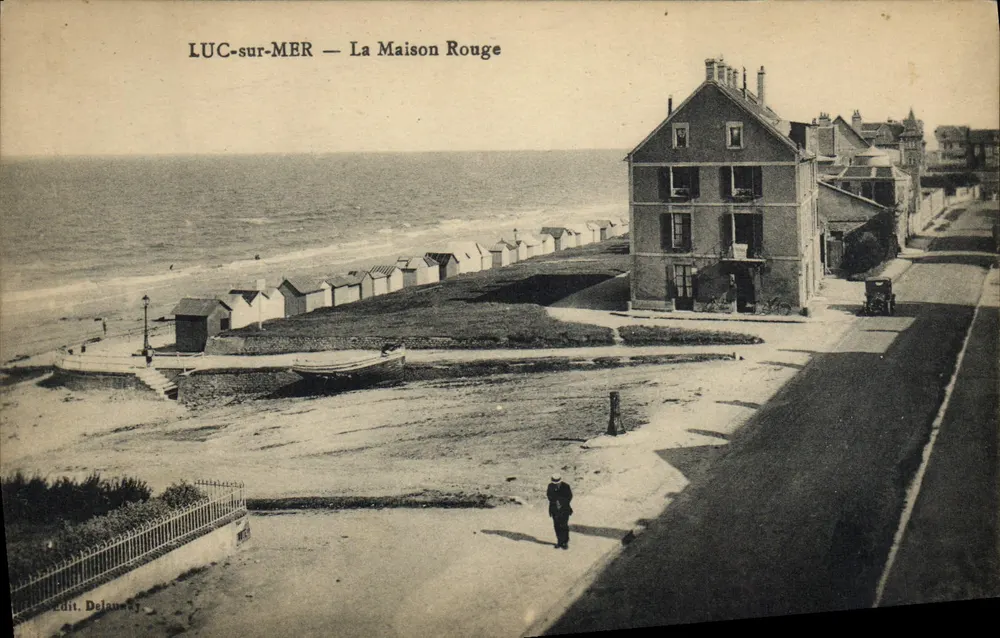 LUC-sur-MER — A Casa Vermelha — Edit. Delaunay - Frente