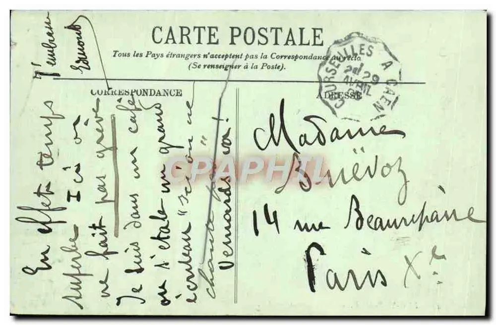 Luc-sur-Mer — As Falésias — LL. — N°42 - Verso