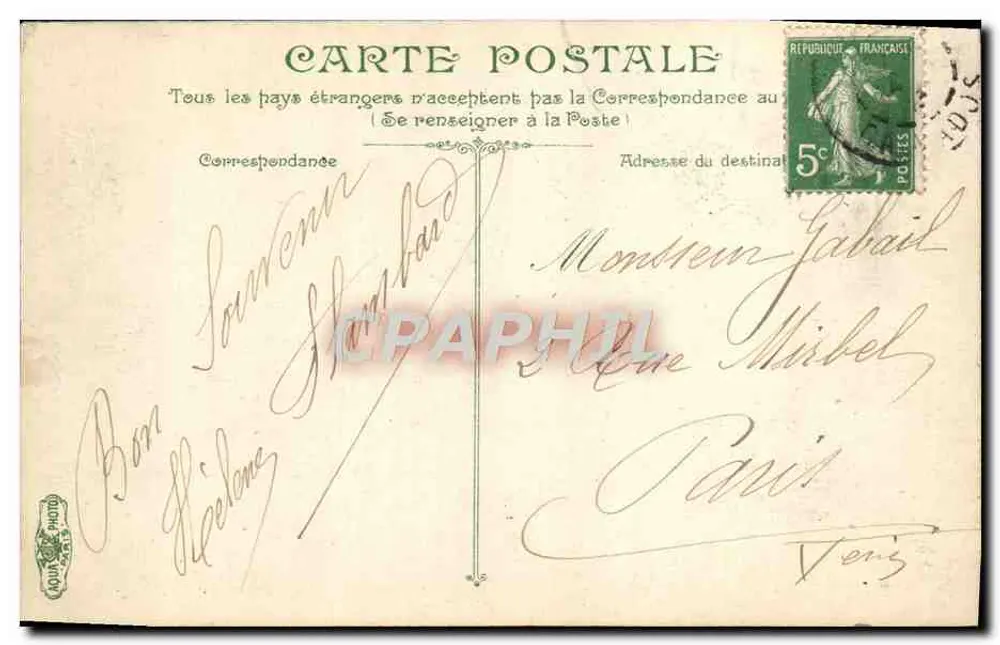 Luc-sur-Mer — La Digue — éditeur L.V.C. - Verso