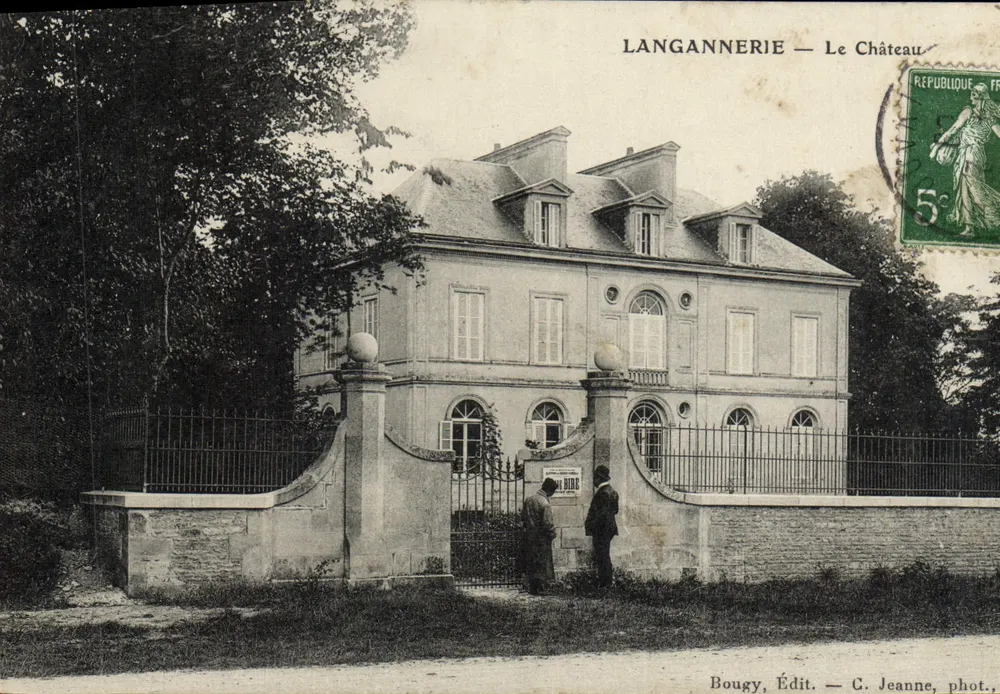 Langannerie — O Castelo — Bougy, Édit. — G. Jeanne, fot. - Frente
