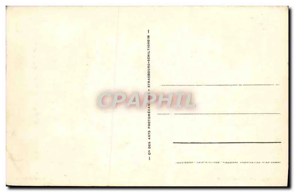 Langrune — A nova dique — Bilhete postal antigo dos Arts Photomécaniques, Strasbourg - Verso