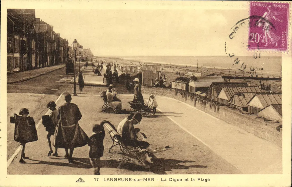 Langrune-sur-Mer — A Digue e a Praia — Edição Especial - Frente